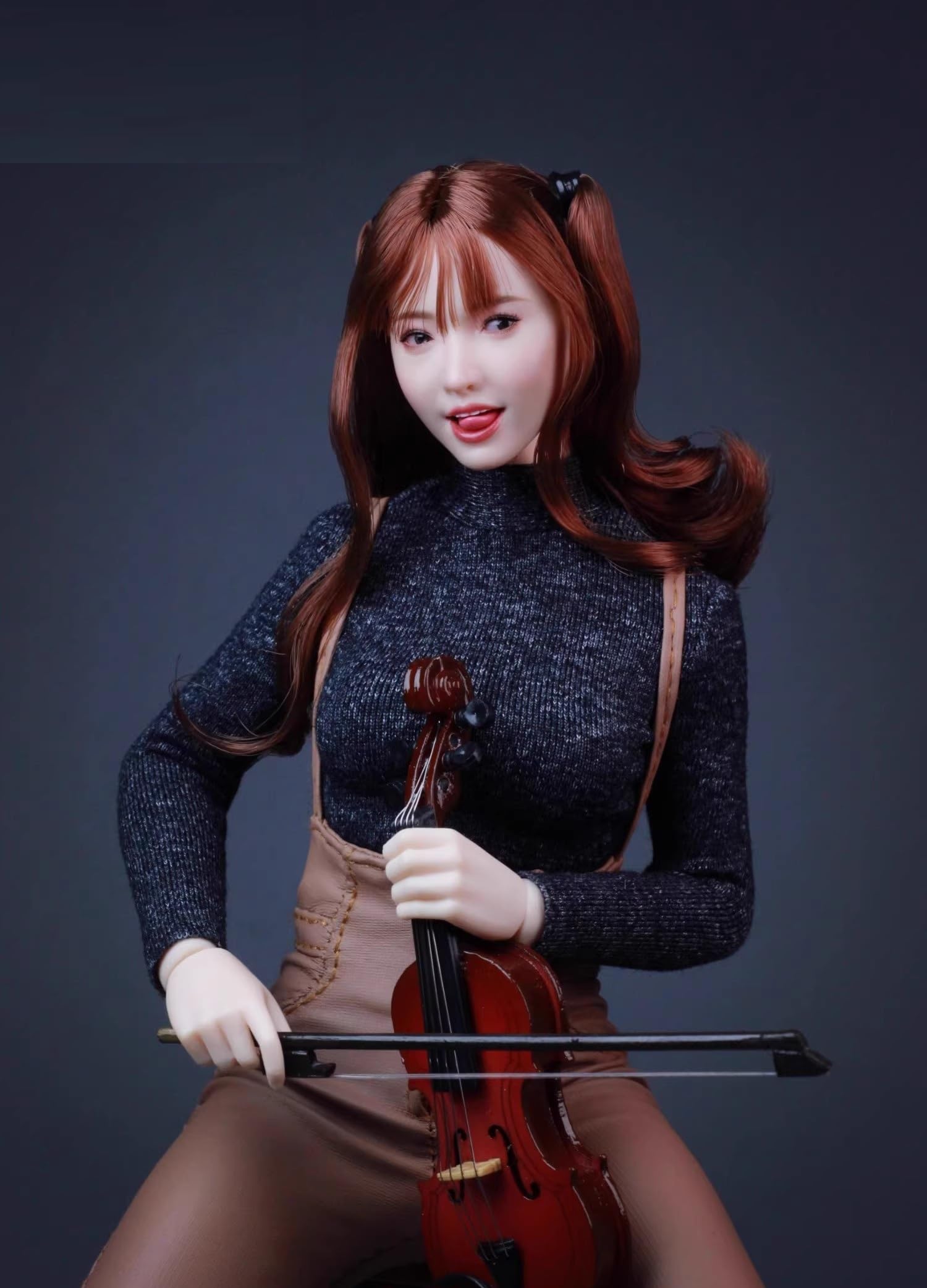 

[TOYBARJAPAN] 16 Scale Action Figure Parts for TBLeague and Other Figures, Z6TOYS ZC017 Action Eyes, Movable Eyes with Three Tongues, Asian Beauty