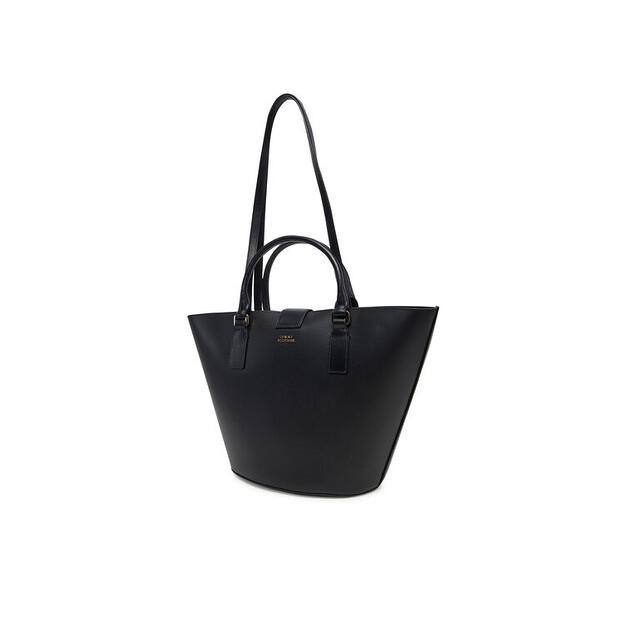 Handbag Tommy Hilfiger Heritage Leather Tote AW0AW17209 Black