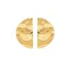 European and American fashion personality niche exaggerated design stainless steel stud earrings geometric semicircular symmetrical personalized 