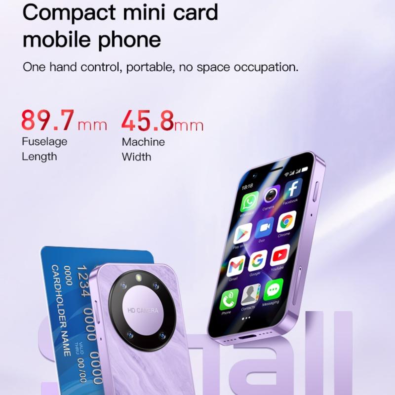 Soyes F8 Pro Max Nowy Super Mini Telefon z Kartą WCDMA 3G Bluetooth WIFI Latarka 1 GB RAM 16 GB ROM 3.0 calowy Quad Core 2MP Dual SIM Android Smart Phone