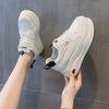 Board Shoes Women's Four-season Slope Heel Lace-up Casual Sneakers Women's New Thick-soled Inner Height Increase Pumps