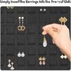 2 Pcs Hanging Earring Holder Organizer, Soft Felt Earring Organizer, Large Earring Holder, Holds Up To 600 Pairs, Wall Mount Earring Storage for