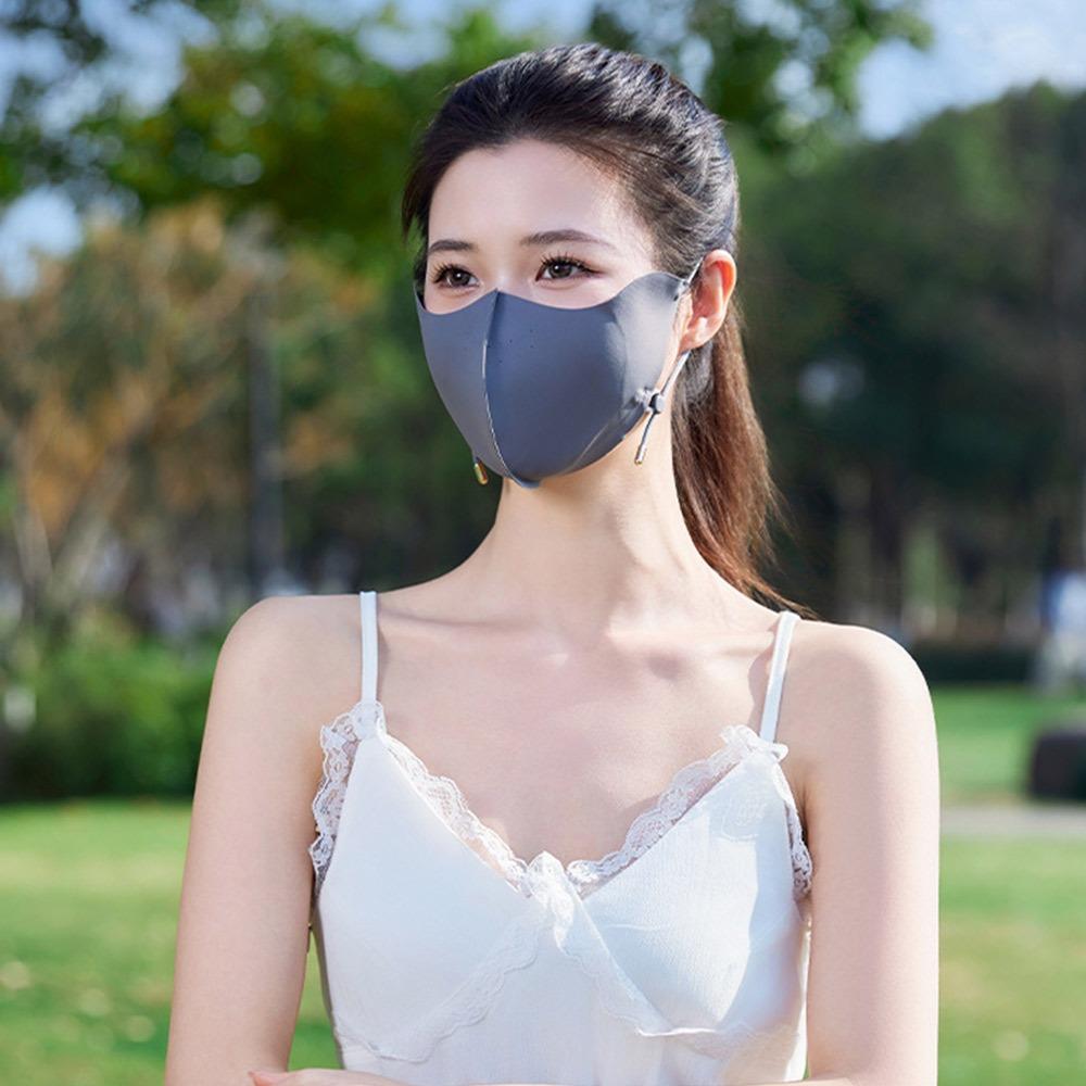 

Sun Protection UV Protection Mask Adjustable Ear Strap Traceless Mask Sunscreen Mask for Women