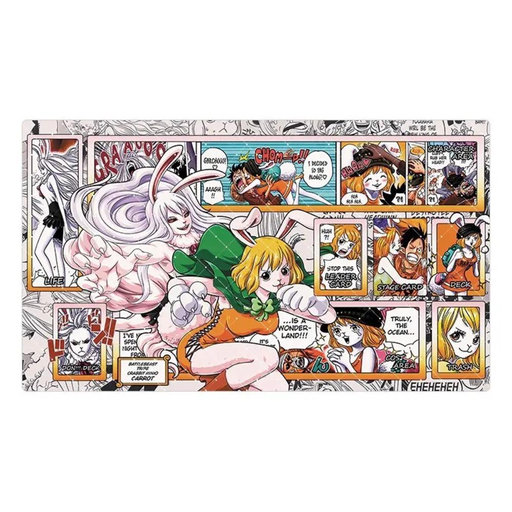 60*35*0.2cm Anime One Piece OPCG GAME Card PlayMat New Comic Series Enel Ace Law Hancock Brook Bonney Collection Gifts Toys