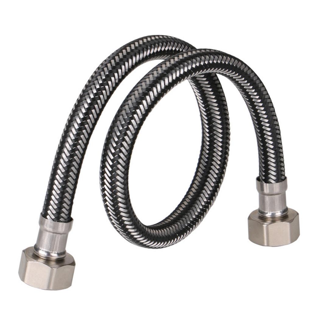 Bathroom Hose Water Heaters Long Hose Compression Thread Connector for Bathing Toilet Cleaning Easy to Install