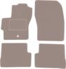 Beige Velour Floor Mats For: Mazda 3 I BK Hatchback (2003-2009)