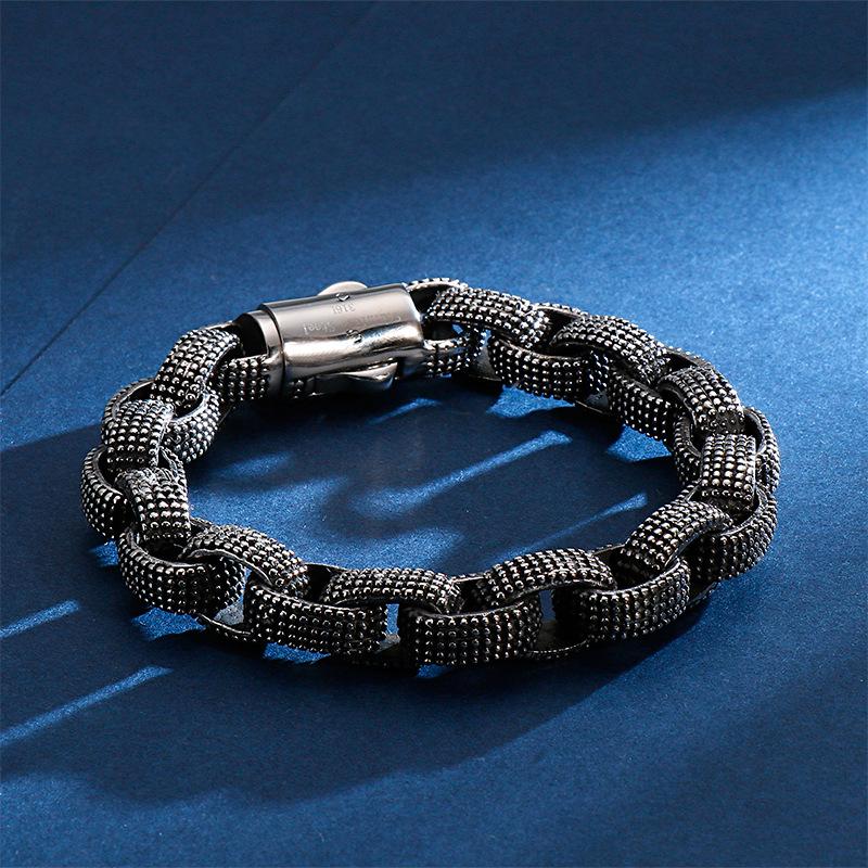 Men's Retro Titanium Steel Dragon Bracelet - European & American Fashion
