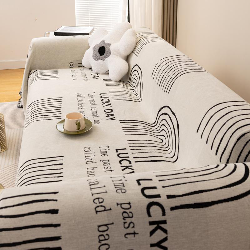 Simple Style Sofa Cover Cloth Dust Towel Sofa Blanket No Fading No Pilling Sofa Cover
