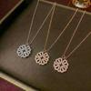 Heart-to-Heart Clover Pendant: Versatile Luxury Clavicle Necklace for Women