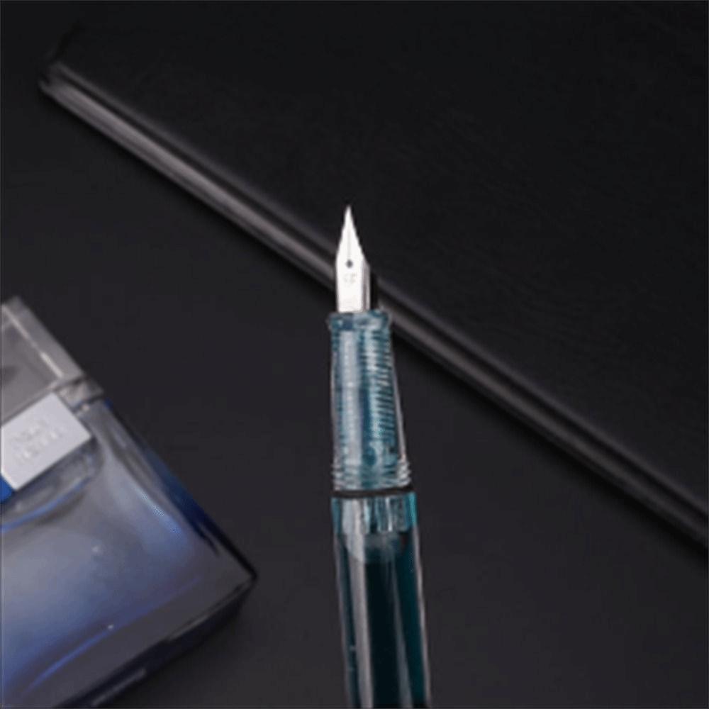 EF Nib 0.38mm Business Large Capacity Piston Fountain Pen Ink Pens Writing Pen Fountain Pen
