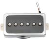 Artec SHA66C Alnico 5 Splendor Pickup with Neck PU for Les Paul Electric Humbucker-Size P-90 Guitar, Chrome/Black