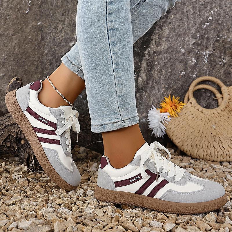 Vintage Streetwear Low Top Sneakers Women Spring Brand Designer Platform Sport Shoes Woman Non-Slip Flat Casual Shoes