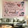 Franxx Wall Tapestry Aesthetic Wall Hanging Printed Fabric Blanket Decorative Tapestries For Bedroom Living Room Home Decor