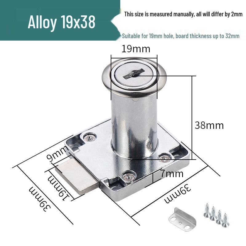 Zinc Alloy Cabinet & Drawer Cam Lock for Double Doors