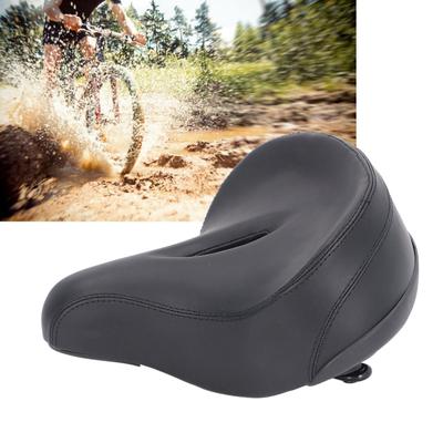 Selle de Vélo Confortable pour Femmes Hommes Cuir PVC Mousse Absorbant les Chocs Coussin de Selle de Vélo Rembourré pour Vélo de Montagne Route