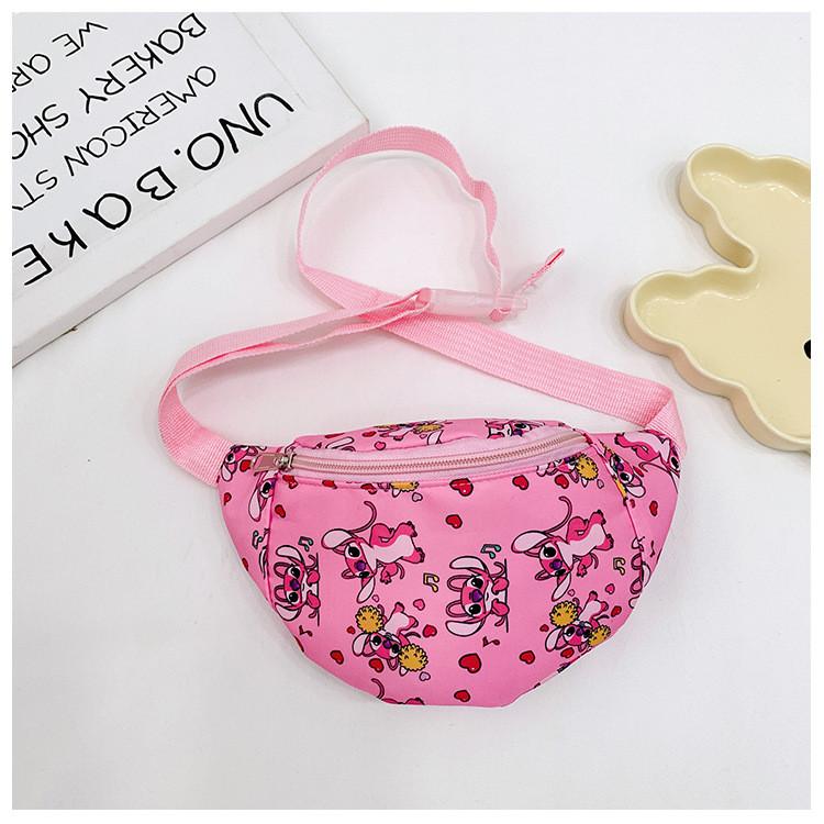 

Kids Stitch Lilo Unisex Cartoon Outing Bags Lightweight Material Outdoor Fun розовый