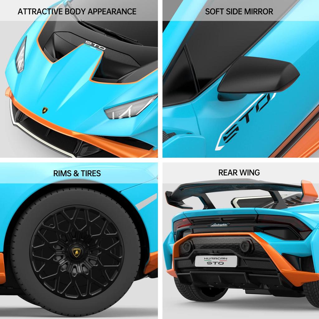 RASTAR Lamborghini Huracan STO Radio Controlled RC Model Blue 1/24 Car, Car, 2.4GHz