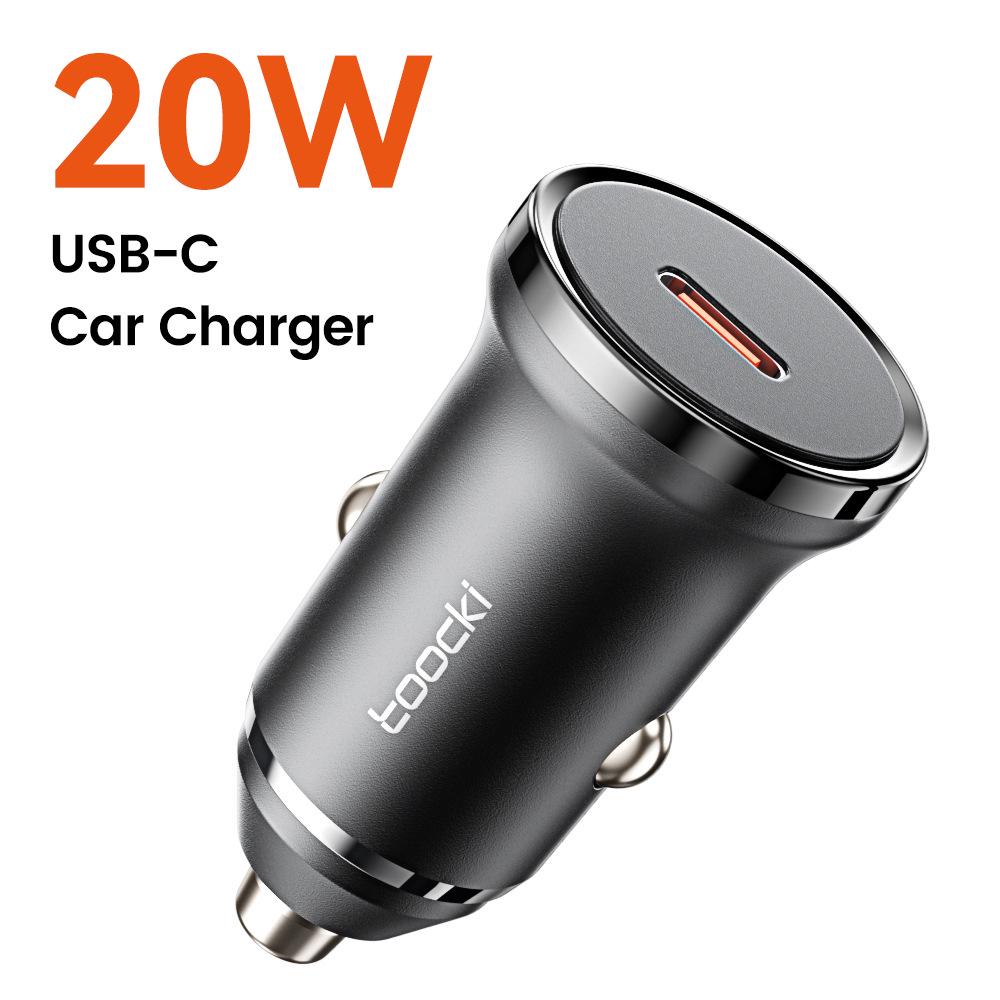 Tuqi Dual USB Car Charger 30W - Fast Charging 20W Converter for Cigarette Lighter Port