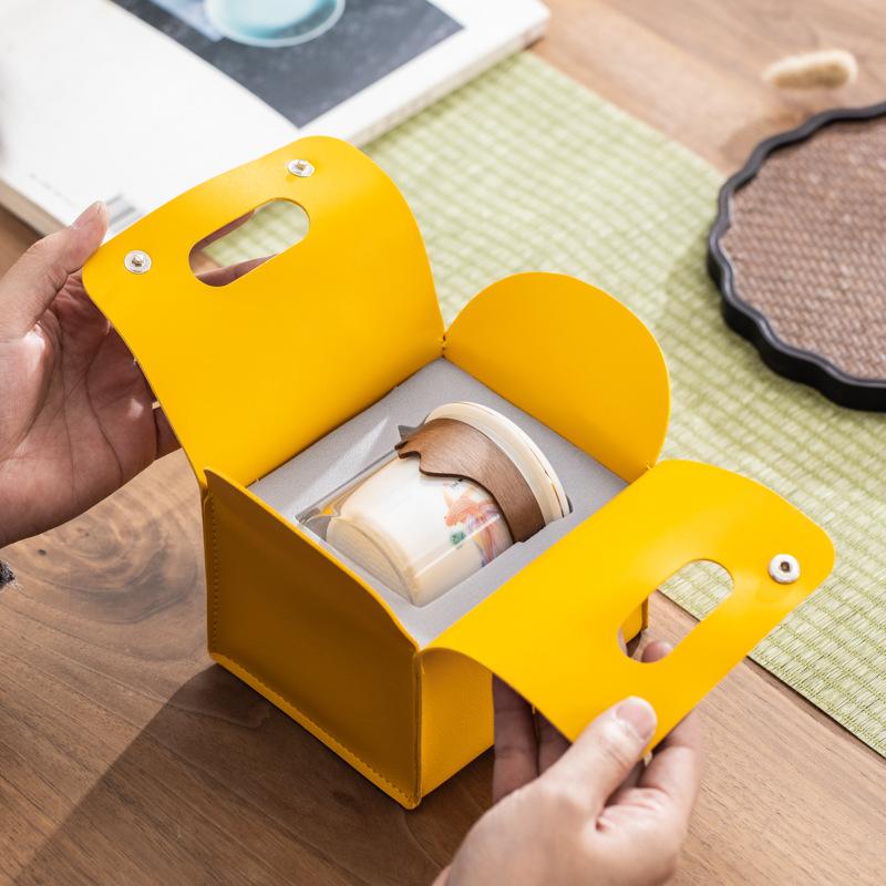 Bank Company Small Gift Set Suet Jade Porcelain Kung Fu Travel Tea Set