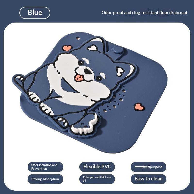 Silicone Bathroom Deodorizing Drain Cover Reusable Waterproof Odor Sealing Drain Mat for Kitchen Toilet Laundry Sink