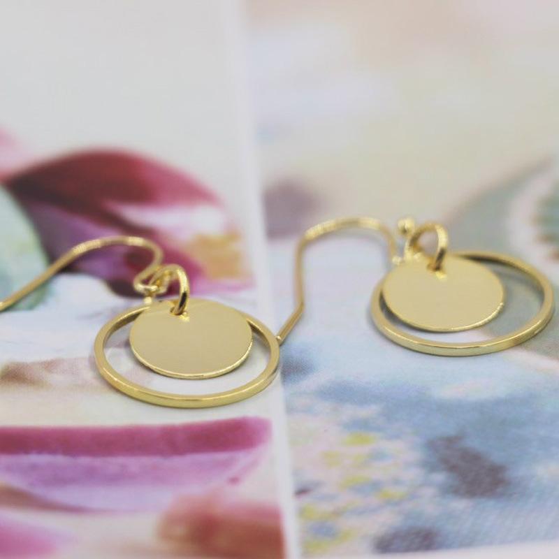 Vintage Tassel Accessories Women's Fashion Temperament Circle Round Earrings Stud Earrings Jewelry