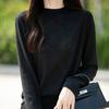 Hook Flower Hollow Knitted Base Shirt for Women's Spring and Autumn Loose Top