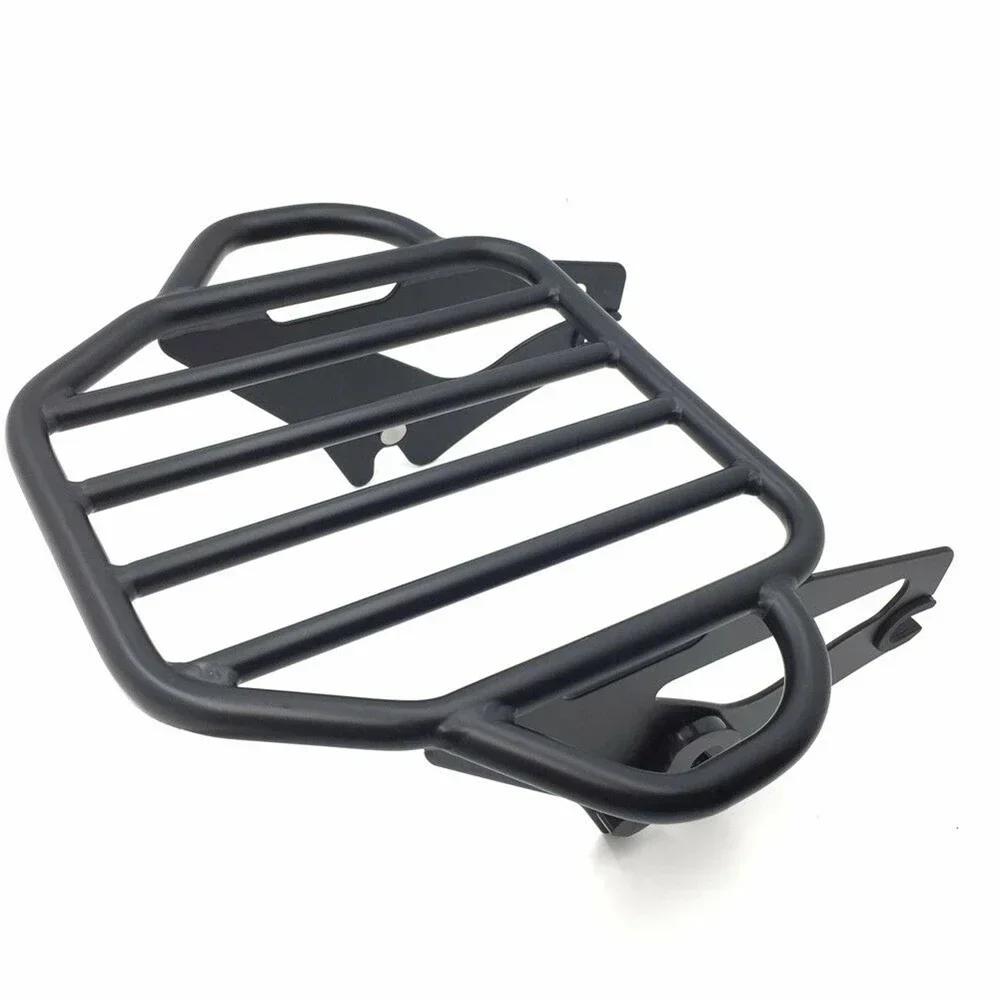 Motorcycle King Abnehmbarer Gepäckträger für 2009-2017 Harley Davidson Road King/Street Glide Mattschwarz Glänzend
