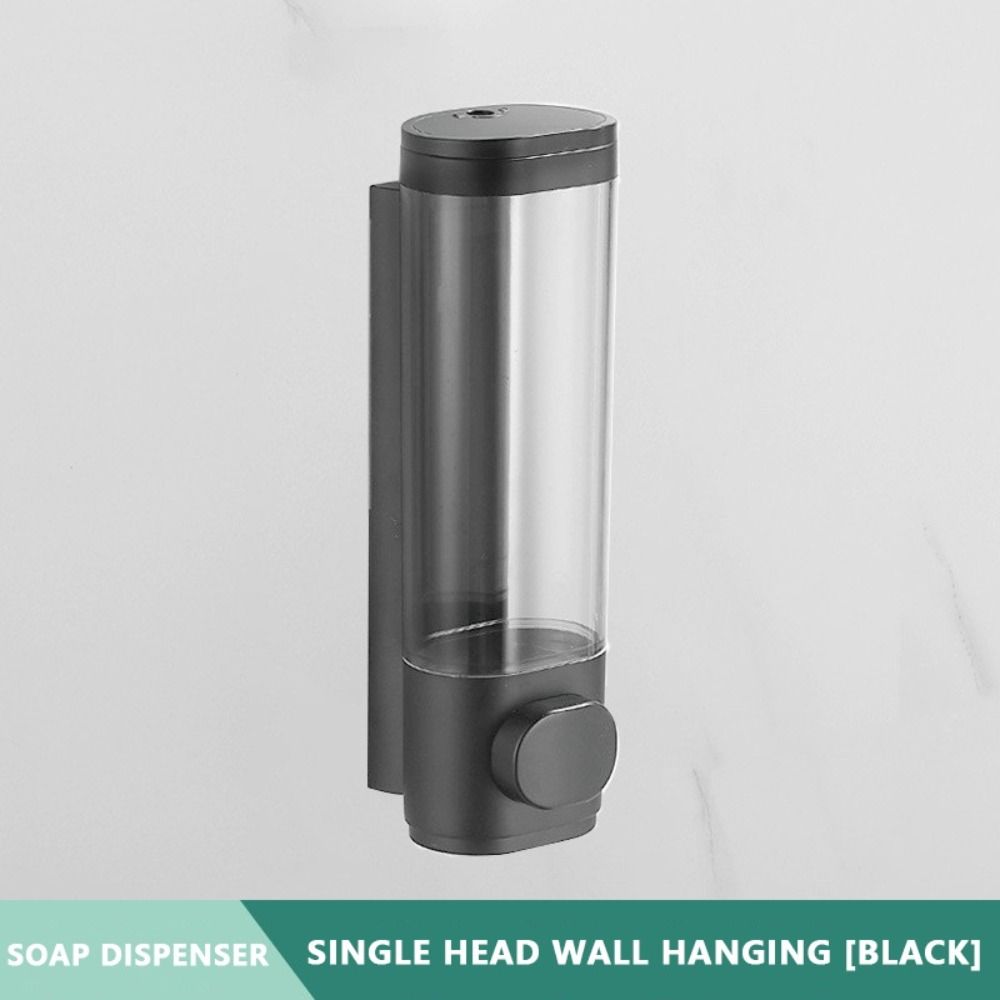 White Black Shampoo Gel Dispenser Wall-mounted Liquid Soap Container Manual Soap Dispenser  Hotel