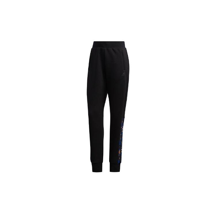 (WMNS) adidas Mic Dk Printing Sports Pants Black Women s GG0762 XS