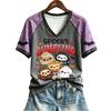 Women's Cute Halloween Printed Short Sleeve T-Shirt