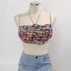 Colorful Waved Fringe Chest Chain Stylish Body Jewelry Lightweight Chest Ornament For Beach Parties And Music Festivals