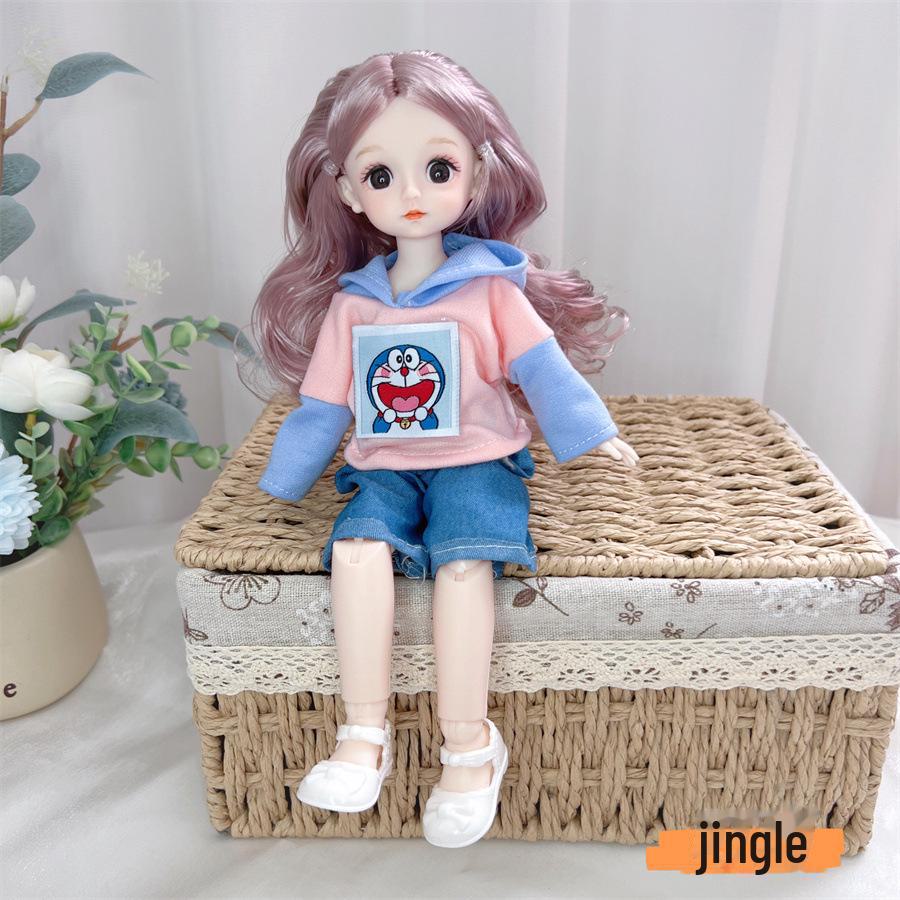 30 Cm Cute Princess Doll Set - 20 Joint BJD Girl, Perfect Birthday Gift