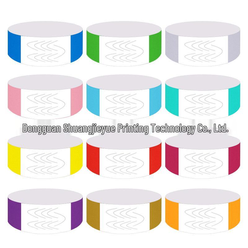 Waterproof DuPont Paper Wristbands for Children's Playgrounds, Exhibitions, and Concerts - Available Now