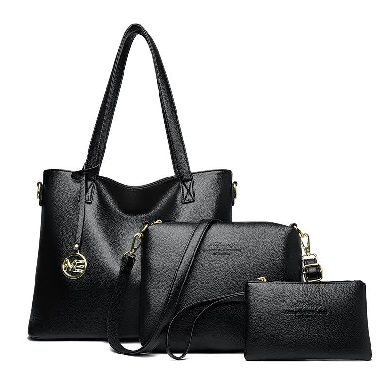 A Large-capacity Tote Bag for Women, A Three-piece Set of Fashionable Crossbody Bag