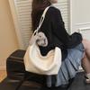 Retro Style Simple Pu Large Capacity Women's Tote Bag New Daily Commuting Versatile Shoulder Messenger Bag