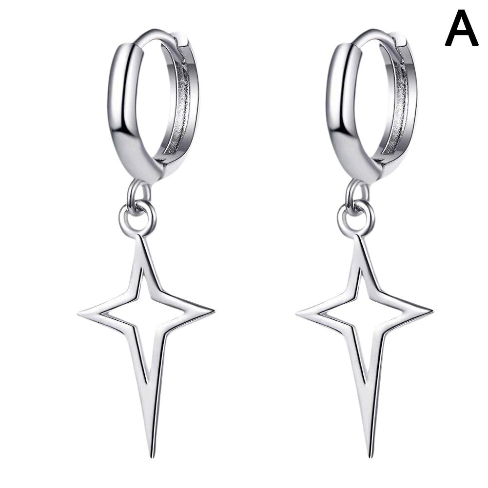 Hollow Dangle Earring Star Small Hoop Earring For Women Teen Girls Dainty Huggie Hinged Dangling Earring For Party Star Earring