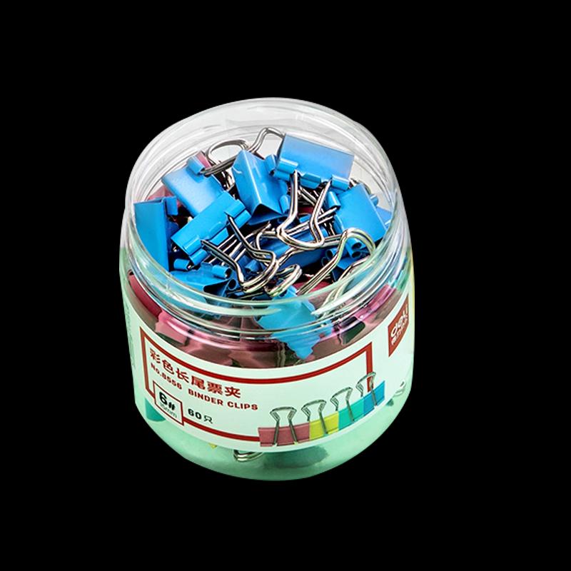 Deli 15mm Assorted Color Binder Clips, 60 Pcs