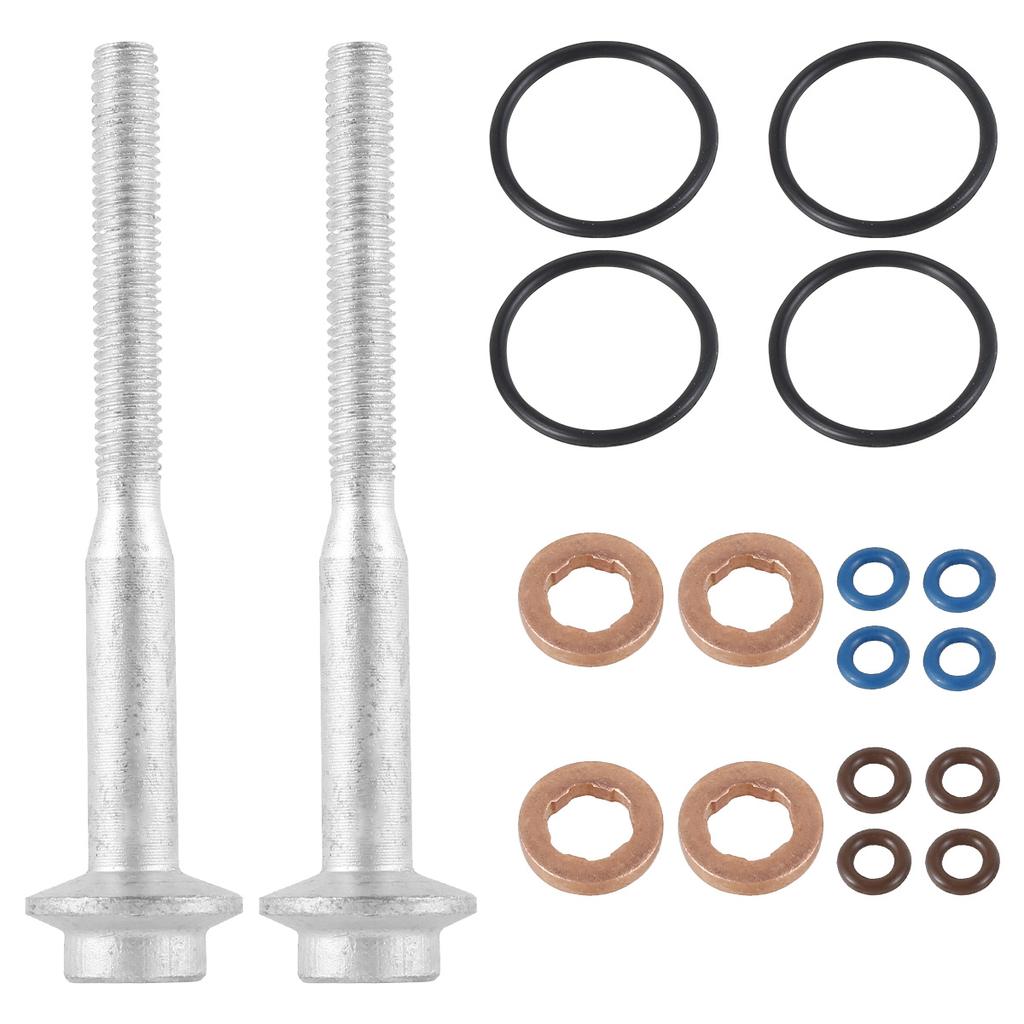 Injector Repair Kit Injector Seal and Bolt Set Compatible with A3 8P1 1.6 TDI 66 kW 90 PS Fuel Injection Nozzle Injector Bolts