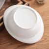 Hotel Ceramic Steamed Egg Cup with Lid, Multi-Purpose Egg Custard & Stew Pot, Bird's Nest Glaze, Pure White