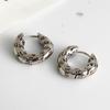 Xiaomi 925 Sterling Silver Vintage Earrings For Women Trendy Simple Retro Letters Earring Jewelry Prevent Allergy Party Accessories