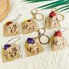 Adorable And Fun Roasted Sweet Potato Keychain Charm Featuring Realistic Design For Food Enthusiasts Decoration
