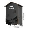 Natural Wood Hanging Bat House For Outdoor Garden Shelter Easyly Install Bat House Outdoor