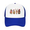 Gothic Merry Christmas Beers Santa Camping Mesh Baseball Caps Women  Printing FeUnisex Beach Dad Hat Snapback Cap