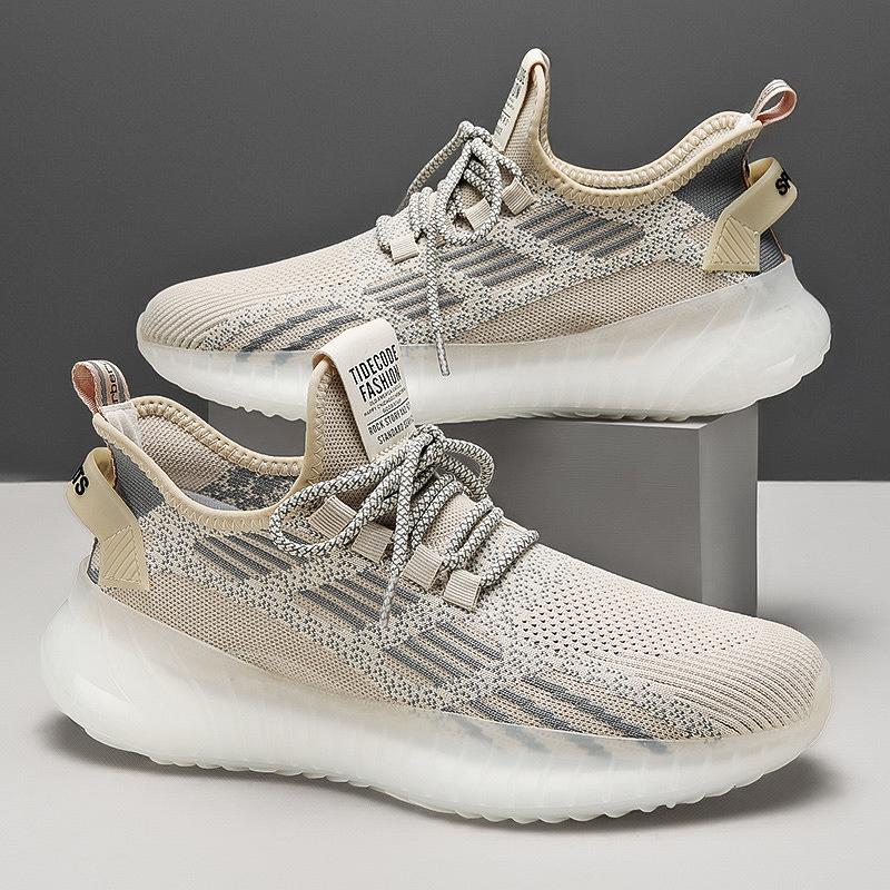 Coconut shoes new real explosive V flying woven breathable sports summer platform running casual shoes