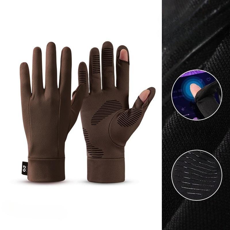Winter ski gloves liner lining men's and women's outdoor riding gloves touch screen non-slip, windproof and cold-proof, velvet to keep warm