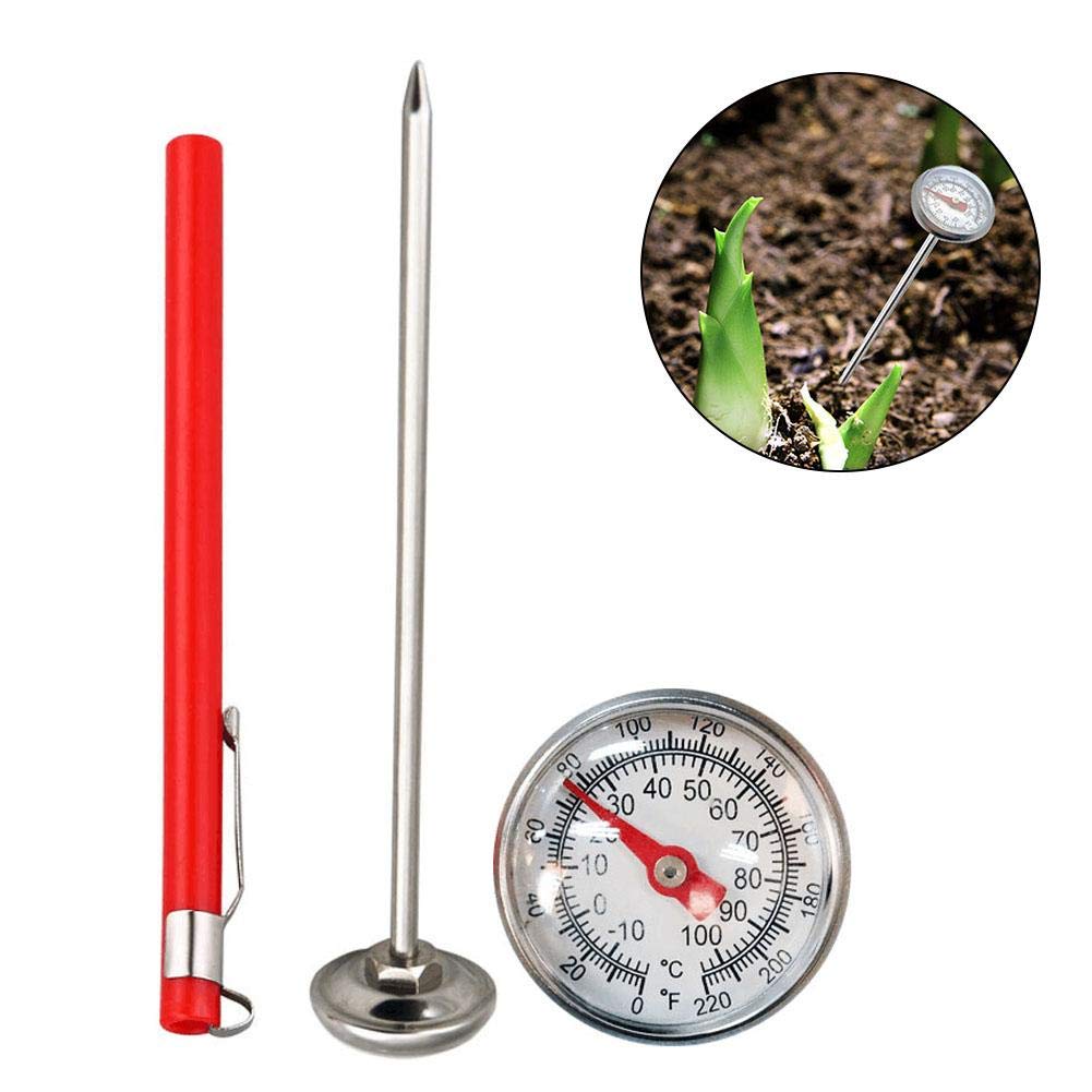 Food Grade Stainless Steel Coffee Milk Thermometer Dial Display 0 100 Celsius  Range Kitchen 127mm Temperature
