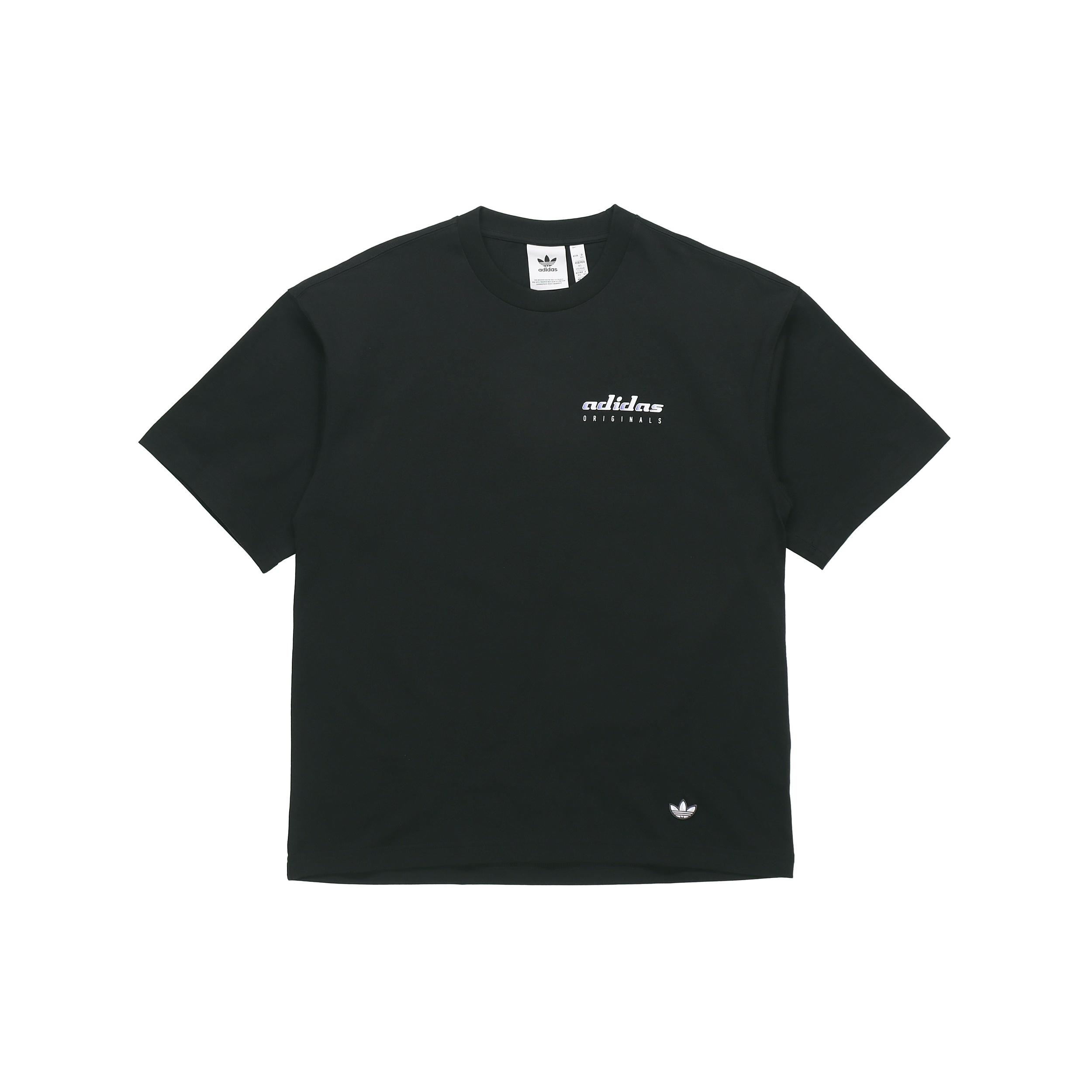 adidas originals MENS TGP SS Back Printed Sports Short Sleeve Black Men s HA4747 M