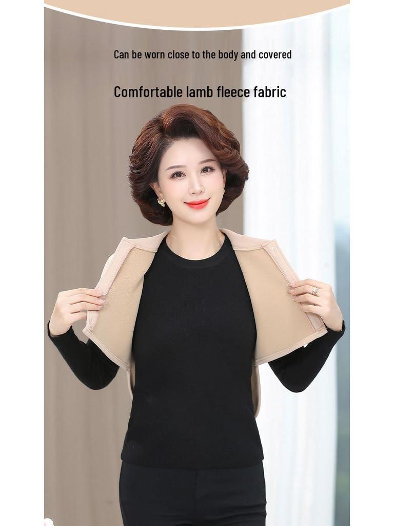 Velvet Maternity Cardigan: Shoulder & Waist Protection, Short Sleeve, Warm Sleepwear for Autumn & Winter