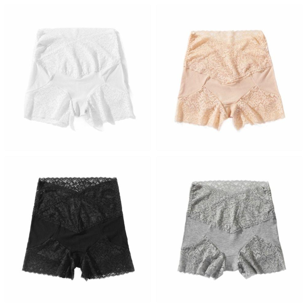 Tummy Control Lace Safety Pants Transparent Ladies Leggings Shorts Seamless Shorts  Women Girls