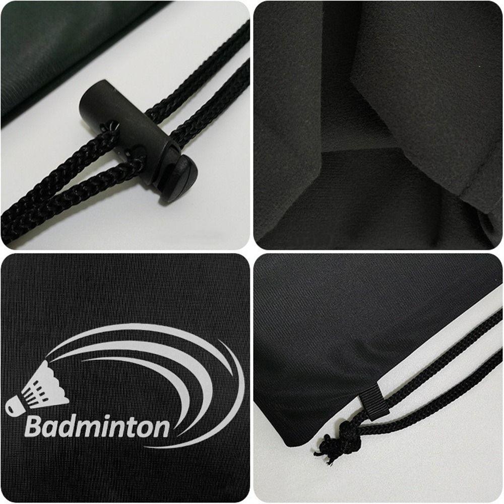 Flannel Cover Badminton Storage Bag Large Capacity Tennis Racket Bag  Protective Sleeve
